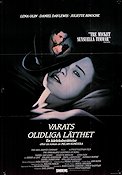 Varats olidliga lätthet 1988 poster Lena Olin Daniel Day-Lewis Juliette Binoche Philip Kaufman Text: Milan Kundera