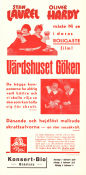 Värdshuset Göken 1933 poster Laurel and Hardy Helan och Halvan Stan Laurel Oliver Hardy Dennis King Hal Roach Musikaler