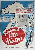 Värdshuset Vita Hästen 1960 poster Peter Alexander Waltraut Haas Karin Dor Werner Jacobs Hästar Musikaler