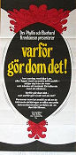 Varför gör dom det? 1971 poster Hugh Hefner Bodil Joensen Phyllis Eberhard Kronhausenen Danmark Dokumentärer