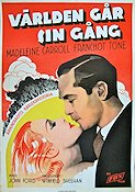 Världen går sin gång 1934 poster Madeleine Carroll Franchot Tone John Ford