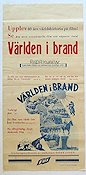 Världen i brand 1934 poster Krig