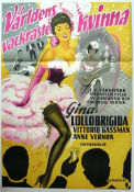 Världens vackraste kvinna 1955 poster Gina Lollobrigida Vittorio Gassman Robert Alda Robert Z Leonard