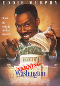 Varning Washington 1992 poster Eddie Murphy Lane Smith Sheryl Lee Ralph Jonathan Lynn Politik