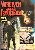 Varulven jagar Frankenstein 1968 poster Michael Rennie Affischkonstnär: Walter Bjorne