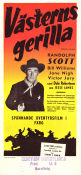 Västerns gerilla 1949 poster Randolph Scott Bill Williams Victor Jory Edwin L Marin