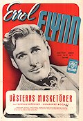 Västerns musketörer 1940 poster Errol Flynn Miriam Hopkins Randolph Scott Humphrey Bogart Michael Curtiz