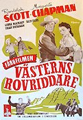 Västerns rovriddare 1947 poster Randolph Scott Marguerite Chapman George Macready Ray Enright