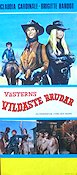 Västerns vildaste brudar 1972 poster Brigitte Bardot Claudia Cardinale