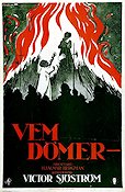 Vem dömer 1922 poster Victor Sjöström Text: Hjalmar Bergman