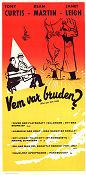 Vem var bruden 1960 poster Tony Curtis Dean Martin Janet Leigh George Sidney