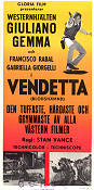 Vendetta 1967 poster Giuliano Gemma Francisco Rabal Gabriella Giorgelli Florestano Vancini