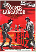 Vera Cruz 1954 poster Gary Cooper Burt Lancaster Denise Darcel Robert Aldrich