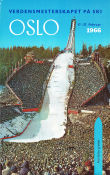 Verdensmesterskapet på ski Oslo Holmenkollen 1966 affisch Vintersport Sport