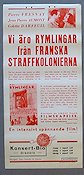 Vi äro rymlingar från franska straffkolonierna 1937 poster Pierre Fresnay