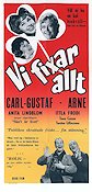 Vi fixar allt 1962 poster Carl-Gustaf Lindstedt Anita Lindblom