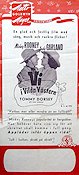 Vi i Vilda Västern 1945 poster Mickey Rooney Judy Garland