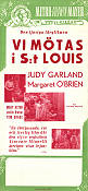 Vi mötas i St Louis 1944 poster Judy Garland Margaret O´Brien Mary Astor Vincente Minnelli Musikaler