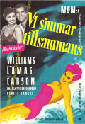 Vi simmar tillsammans 1953 poster Esther Williams Fernando Lamas Jack Carson Tom and Jerry Hanna-Barbera Charles Walters Musikaler