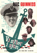 Vi sitter i sjön 1957 poster Alec Guinness Harry Locke Frederick Piper Charles Frend