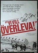 Vi vill överleva 1976 poster René Cardona Berg Flyg Filmen från: Mexico