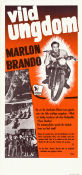 Vild ungdom 1953 poster Marlon Brando Mary Murphy Lee Marvin Laslo Benedek Motorcyklar