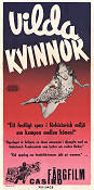 Vilda kvinnor 1950 poster Laurette Luez Allan Nixon Joan Shawlee Gregg G Tallas Damer