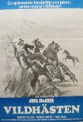 Vildhästen 1976 poster Joel McCrea Robert Fuller Patrick Wayne John C Champion Hästar