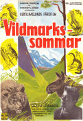 Vildmarkssommar 1957 poster Ulf Strömberg Olof Thunberg Bertil Haglund Affischkonstnär: Walter Bjorne Dokumentärer Berg