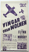 Vingar ovan molnen 1941 poster Errol Flynn Fred MacMurray Michael Curtiz Flyg