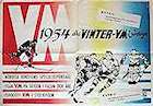 Vinter-VM i Sverige 1954 poster Sport Vintersport