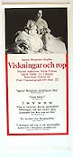 Viskningar och rop 1973 poster Harriet Andersson Karin Sylwan Liv Ullmann Ingrid Thulin Ingmar Bergman