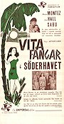 Vita fångar i Söderhavet 1943 poster Maria Montez Jon Hall Sabu Arthur Lubin Strand