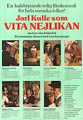 Vita nejlikan 1974 poster Margaretha Krook Siv Ericks Gunvor Pontén Eva Bysing Agneta Prytz Ingvar Kjellson Jarl Kulle