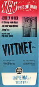 Vittnet 1960 poster Jeffrey Hunter Pat Crowley Dennis Hopper Phil Karlson