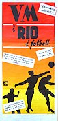 VM i Rio i fotboll 1950 poster Fotboll