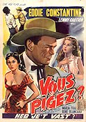 Vous pigez 1955 poster Eddie Constantine