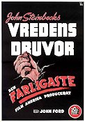 Vredens druvor 1940 poster Henry Fonda John Ford Text: John Steinbeck