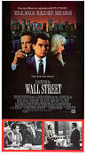 Wall Street 1987 poster Michael Douglas Charlie Sheen Daryl Hannah Oliver Stone Pengar