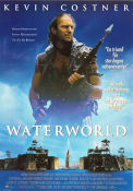 Waterworld 1995 poster Kevin Costner Jeanne Tripplehorn Dennis Hopper Kevin Reynolds Skepp och båtar