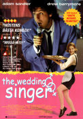 The Wedding Singer 1998 poster Adam Sandler Drew Barrymore Billy Idol Frank Coraci