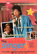 The Wedding Singer 1998 poster Adam Sandler Drew Barrymore Billy Idol Frank Coraci Romantik