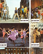 West Side Story 1961 lobbykort Natalie Wood George Chakiris Rita Moreno Jerome Robbins Musik: Leonard Bernstein Gäng Musikaler
