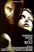 Wolf 1994 poster Jack Nicholson Michelle Pfeiffer Mike Nichols
