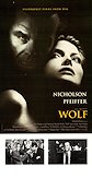 Wolf 1994 poster Jack Nicholson Michelle Pfeiffer Mike Nichols