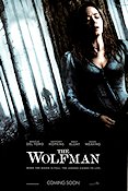 The Wolfman 2010 poster Benicio Del Toro Anthony Hopkins Emily Blunt Joe Johnston