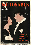 X-miljonären 1928 poster Willy Fritsch Margit Manstad Johannes Guter