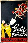 Djurgårdsteatern Guldgrävare 1929 affisch Hitta mer: Revy