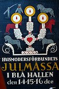 Husmodersförbundets julmässa 1928 affisch Hitta mer: Advertising