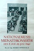 Nationalmusei midnattskonserter 1941 affisch Hitta mer: Nationalmuseum